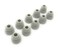 JustEarbuds 5 Pair Double Flange Earbud Headphones Replacement Silicone Ear Tips for Skullcandy Panasonic LG Powerbeats Symphonized iFrogz Mpow JVC and More Grey