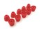JustEarbuds 5 Pair Double Flange Earbud Headphones Replacement Silicone Ear Tips for Skullcandy Panasonic LG Powerbeats Symphonized iFrogz Mpow JVC Red