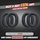 Krone Kalpasmos Ear Pads for Sony MDRRF995RK Headphones Also Compatible with Sony MDRRF895RK Sony WHRF400R Wireless Headphone Replacement Ear Cushions Soft Memory Foam Ear Cup Leather PadsBlack