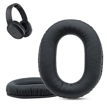 Krone Kalpasmos Ear Pads for Sony MDRRF995RK Headphones Also Compatible with Sony MDRRF895RK Sony WHRF400R Wireless Headphone Replacement Ear Cushions Soft Memory Foam Ear Cup Leather PadsBlack