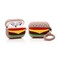 LEWOTE Silicone Case Compatible with Apple Airpods Pro Pro 2 Funny Cute Cover Fruit Dessert SeriesHamburger