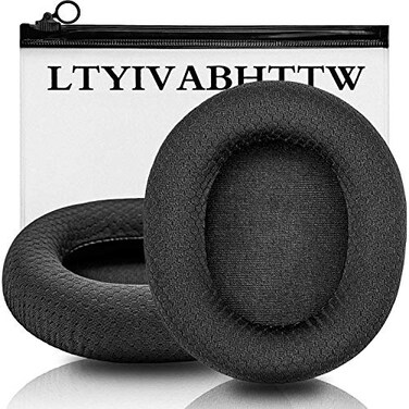 LTYIVABHTTW Arctis 7 Ear Cushion Replacement Ear Pads Compatible with Arctis Pro Wireless Arctis 5 Arctis 3 Arctis 9X Headphones Ear Pads with Enhanced Memory Foam Black