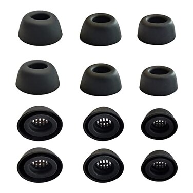 Luckvan Earbuds Tips for Jabra Elite 85t Ear Tips Replacement for Jabra 85t True Wireless Earbuds Black