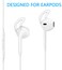 Lunies Earpods Covers AntiSlip Silicone Soft Sport Earbud Tips for iPhone 6S6 Plus5S5C5 Earbuds Comfortable 4 Pairs Clear