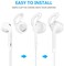 Lunies Earpods Covers AntiSlip Silicone Soft Sport Earbud Tips for iPhone 6S6 Plus5S5C5 Earbuds Comfortable 4 Pairs Clear