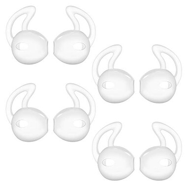 Lunies Earpods Covers AntiSlip Silicone Soft Sport Earbud Tips for iPhone 6S6 Plus5S5C5 Earbuds Comfortable 4 Pairs Clear