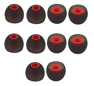 Earbudz Medium Replacement Silicone Eartips Eargels Earbuds Ear Tips Compatible with Senso Zeus Otium Hussar Sony MDR Tozo Mpow Headphones Earphones Medium 5 Pairs