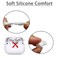 Mijusun 4 Pairs Silicone Ear Hooks for AirPods Pro 2 AntiSlip Ear Wings with Storage Pouch Replacement Earbuds Accessories White