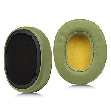 MOLGRIA Ear Pads Cushion Replacement Protein Leather Earpads for Skullcandy Crusher Wireless Crusher Evo ANC HESH 30 Overear HeadphonesGreen