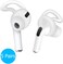 OneCut 5 Pairs Silicone Ear Hooks Compatible for AirPods Pro 2019 AntiSlip AntiDrop Ear Tips Gel Earbuds Earphones Not Fit in The Charging Case Protective Accessories SkinWhite