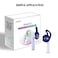 OneCut 5 Pairs Silicone Ear Tips Compatible for AirPods 12Silicone Soft AntiSlip Sport Earbud Tips AntiDrop Ear Hook Gel Headphones Earphones Protective Accessories Tips Blue