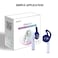OneCut 5 Pairs Silicone Ear Tips Compatible for AirPods 12Silicone Soft AntiSlip Sport Earbud Tips AntiDrop Ear Hook Gel Headphones Earphones Protective Accessories Tips Blue