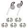 OneCut 5 Pairs Silicone Ear Tips Compatible for AirPods 12Silicone Soft AntiSlip Sport Earbud Tips AntiDrop Ear Hook Gel Headphones Earphones Protective Accessories Tips Gray