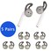 OneCut 5 Pairs Silicone Ear Tips Compatible for AirPods 12Silicone Soft AntiSlip Sport Earbud Tips AntiDrop Ear Hook Gel Headphones Earphones Protective Accessories Tips Gray