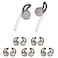 OneCut 5 Pairs Silicone Ear Tips Compatible for AirPods 12Silicone Soft AntiSlip Sport Earbud Tips AntiDrop Ear Hook Gel Headphones Earphones Protective Accessories Tips Gray