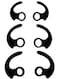 Rayker Earhooks Compatible with Sony inEar Earbuds AntiSlip AntiLost Silicone Sport Earhooks in Ear Canal SML Sizes Compatible with MDRXB50AP XBA SP etc Black