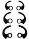 Rayker Earhooks Compatible with Sony inEar Earbuds AntiSlip AntiLost Silicone Sport Earhooks in Ear Canal SML Sizes Compatible with MDRXB50AP XBA SP etc Black