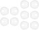 Rayker Fit in Case Eartips Replacement for Airpods AntiSlip Fit in Charging Case Earbuds Silicone Covers for Airpods 1 5 Pairs White