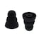 Rayker Three Flange NoiseIsolation Eartips Soft Silicone Earbud Tips with 38mm Connector Hole Fit Most inEar HeadphoneTriple SML Sizes Black
