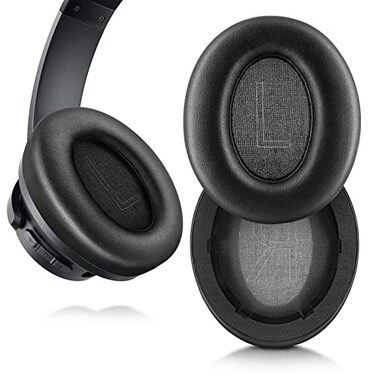 XBERSTAR Replacement Ear Pads for Anker Soundcore Life Q20 Q20 BT Softer Leather Luxurious Memory Foam Added Thickness Enhanced Noise Isolation Black
