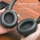 GOWENIC Replacement Ear Pads Professional Cushions with Soft Protein Leather Memory Foam Added Thickness Black for OverEar Headphones