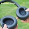 GOWENIC Replacement Ear Pads Professional Cushions with Soft Protein Leather Memory Foam Added Thickness Black for OverEar Headphones