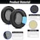 Elecphbo Replacement Q20i Earpads for Anker Soundcore Life Q20 Headphones with Comfortable Memory Foam Protein Leather Ear Cup Cover Cushions Repair Part Black