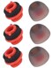 Wiki VALLEY Replacement Silicone Ear Tips for Plantronics Voyager 5200 Set of 3 Eartips for Poly Voyager 5200 Replacement Eartip AdapterSmall Medium Large