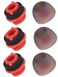 Wiki VALLEY Replacement Silicone Ear Tips for Plantronics Voyager 5200 Set of 3 Eartips for Poly Voyager 5200 Replacement Eartip AdapterSmall Medium Large