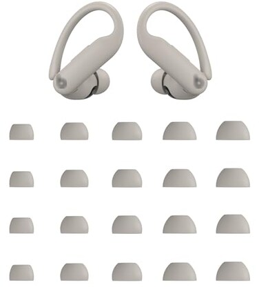 Rqker Eartips Compatible with Powerbeats Pro 2 Earbuds 10 Pairs XSSMLXL Sizes Soft Silicone Ear Tips Replacement Earbuds Tips Compatible with Powerbeats PB Pro 2 10 Pairs Quick Sand