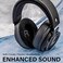 TRANSTEK SHP9500 Replacement Ear Pads Compatible with SHP9500 OverEar Headphones I Memory Foam Ear Cushions with Breathable Hole Hybrid