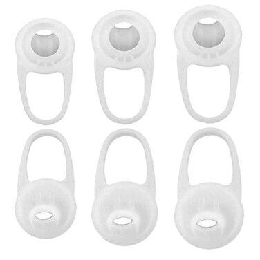 D & Soft Silicone Ear Gel Covers 3 Pairs Rubber Tips Arch Support SmallMediumLarge Bluetooth Earbud Earphone Accessories Clear