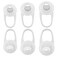 D & Soft Silicone Ear Gel Covers 3 Pairs Rubber Tips Arch Support SmallMediumLarge Bluetooth Earbud Earphone Accessories Clear