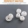 TENNMAK Ear Tips Replacement for Nothing Ear 2 Nothing Ear a Nothing Ear 3 CMF BudsCMF Buds 2a CMF Buds Pro Pro 2 Status Audio Between PRO 3ANC OnyxASUS ROG Cetra Earbuds White