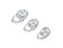 Tricon 3 Replacement Eargel and 1 Earhook for Plantronics M70 M90 Voyager Edge