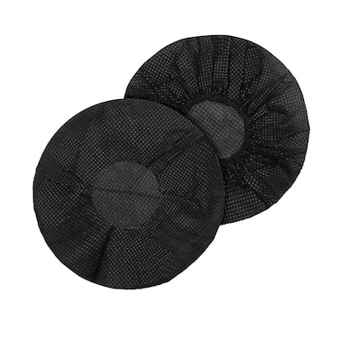 Tvoip 100Pcs Black NonWoven Sanitary Headphone Ear Cover Disposable Super Stretch Covers Washable for Most On Ear Headphones Earpads 65 cm 26 Inch
