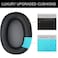 UOWGA Replacement Ear pads for Sony WHH900N hEar on 2 Wireless Headphones Ear Pads Cushions with MDR 100ABN hEar on Wireless Noise Canceling OverEar Noise Isolation Foam Black