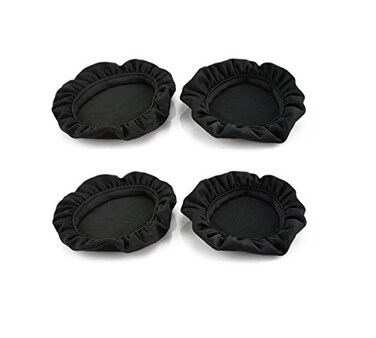 VEKEFF 2 Pairs Large Size Flex Fabric Headphones Ear Covers Washable Stretchable Earcup Protectors for OverEar Headsets Sweat Pads for Gym Gaming
