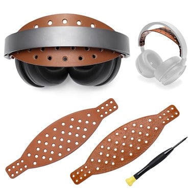 Voarmaks Wide Genuine Leather Headband Strap Compatible with Audeze Maxwell Gaming Headset Audeze MM100 Professional HeadphonePremium Handcrafted Durable Comfortable Cooler