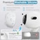 Vsagier 4 Pairs Replacement Ear Tips Compatible with AirPods Pro 1st2nd Gen Soft Silicone Buds Include Noise Reduction Hole Builtin Dust Guard Screen XSSML Size Options White
