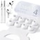 Vsagier 4 Pairs Replacement Ear Tips for AirPods Pro for AirPods Pro 2 with Noise Reduction Hole NonSlip Soft Silicone Ear Tips Replacement Buds 3 in 1 Cleaner Kit for USBC Charging CaseXSSML