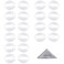 Wisdompro 10 Pairs Ear Tips Compatible with Apple AirPods 2 and 1 Ultra Thin Soft Silicone AntiSlip Dust Proof Protective Fit in Case Ear Skins Translucent