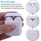 Wisdompro 10 Pairs Ear Tips Compatible with Apple AirPods 2 and 1 Ultra Thin Soft Silicone AntiSlip Dust Proof Protective Fit in Case Ear Skins Translucent