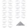 Wisdompro 10 Pairs Ear Tips Compatible with Apple AirPods 2 and 1 Ultra Thin Soft Silicone AntiSlip Dust Proof Protective Fit in Case Ear Skins Translucent