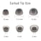 WKYMY Earbud Replacement Tips Silicone Ear Tips Compatible with Jabra Elite 75t65t7pro Headphone Earbud Covers 6 Pairs S M L