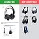 Zotech Replacement Leather Earpads Cushions for Sony PlayStation 5 Pulse 3D PS5 Wireless Headphones Black
