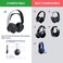 Zotech Replacement Leather Earpads Cushions for Sony PlayStation 5 Pulse 3D PS5 Wireless Headphones Black