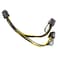 E-outstanding Eoutstanding 2pcs PCIE 6pin Female to 2X 8pin Male Adapter Power Splitter Cable for PCI Express 62 Pin Powered GPU Video Card 22cm