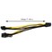 E-outstanding Eoutstanding 2pcs PCIE 6pin Female to 2X 8pin Male Adapter Power Splitter Cable for PCI Express 62 Pin Powered GPU Video Card 22cm