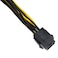 E-outstanding Eoutstanding 2pcs PCIE 6pin Female to 2X 8pin Male Adapter Power Splitter Cable for PCI Express 62 Pin Powered GPU Video Card 22cm